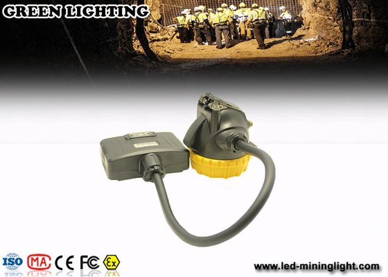 Yellow Semi Cored Led Cap Lamp Underground Mining 20 Hours Long Working Time