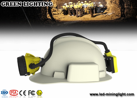 25000lux Super Brightness Rechargeable Head Torch , Color Customized Longwire Mining Lamp