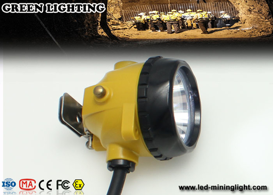 28000 Lux 3W IP68 Waterproof Mining Cap Lights with Warning Light Battery Box