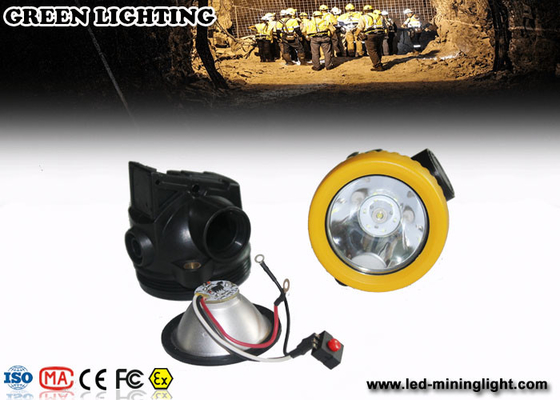 All In One Anti Explosive Cordless Mining Lights , 1w Led Miners Cap Lamp 2.2ah