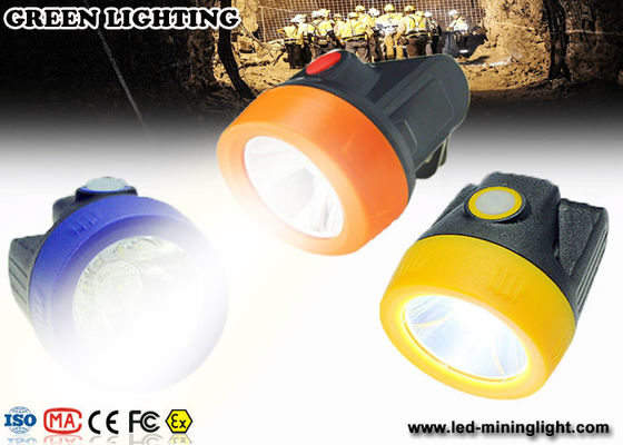 2.8Ah Lithium-ion Battery IP68  LED Miners Headlamp for Hard Hats with Movable Steel Hook