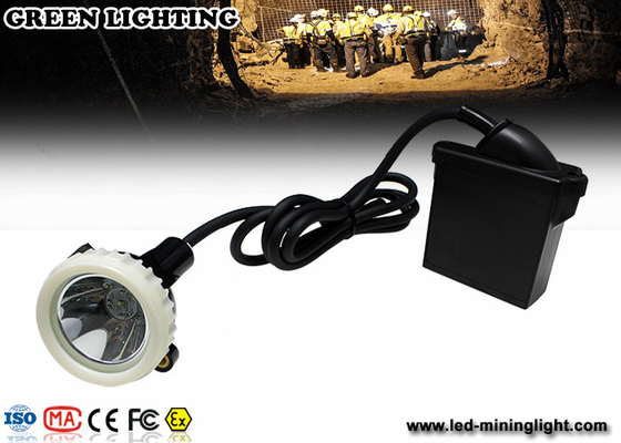 10000lux High Brightness LED Mining Headlamp , 3.7V 6.6Ah Underground Cap Lamps