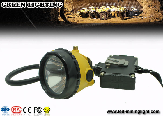 6.8Ah Rechargeable Li - Ion Battery Miners Helmet Lamp With 15000Lux Brightness