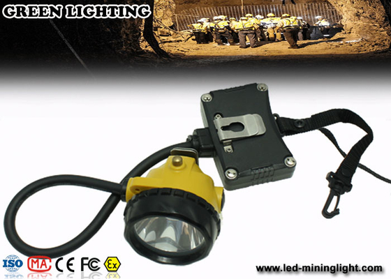 ABS IP68 Rechargeable LED Headlamp Underground Mining Lights With Warning Light