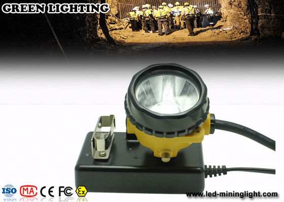 ABS IP68 Rechargeable LED Headlamp Underground Mining Lights With Warning Light