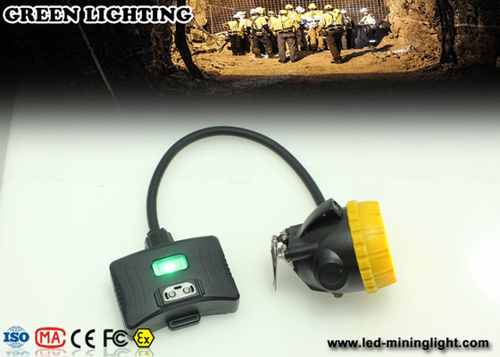 ABS IP68 Rechargeable LED Headlamp Underground Mining Lights With Warning Light