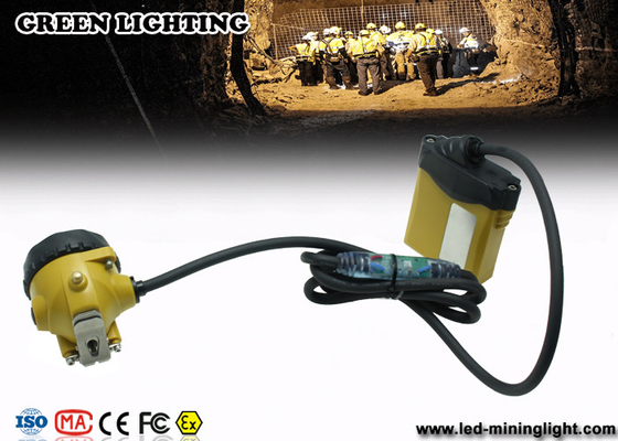 25000 Lux Waterproof LED Mining Light With Warning Red Light on Cable