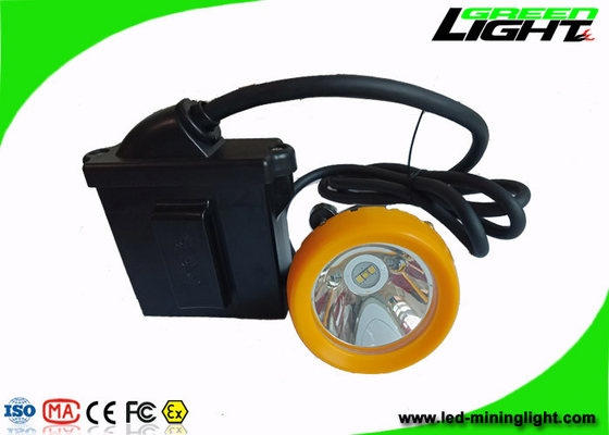Rechargeable Cordless Cap Lamp Mining Black Miner Helmet Lamp With Low Power Warning