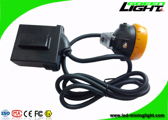 Rechargeable Cordless Cap Lamp Mining Black Miner Helmet Lamp With Low Power Warning