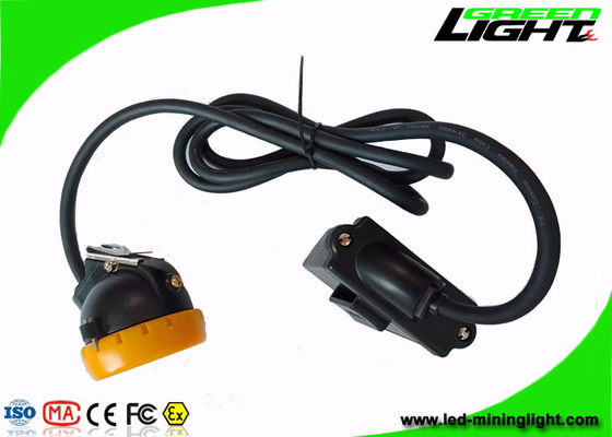 Rechargeable Cordless Cap Lamp Mining Black Miner Helmet Lamp With Low Power Warning