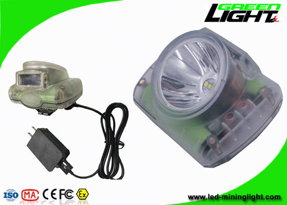 232 Lum LED Mining Cap Lamp Anti Explosion With OLED Screen USB Charger