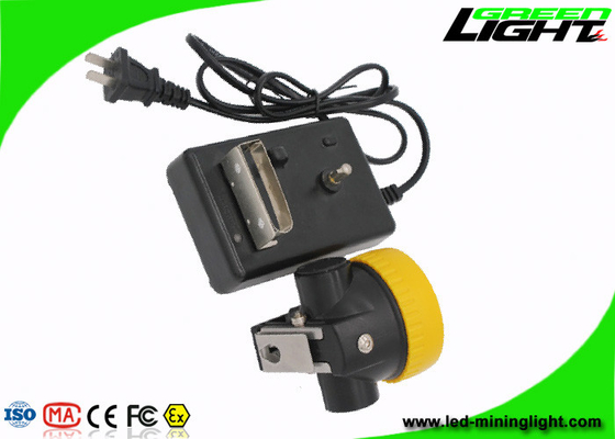 Yellow LED Miners Cap Lamp 2.2 Ah Battery Capacity With One Year Warranty