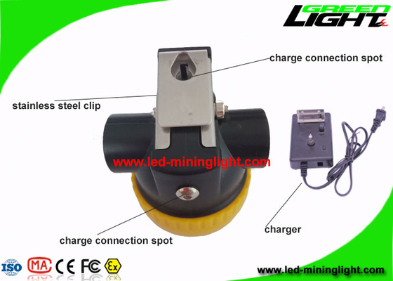 Wireless LED Mining Cap Lamp Yellow Color For Camping / Hunting / Fishing