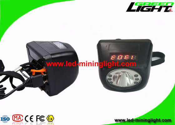 Wireless Digital Portable Mining Cap Lights With LCD Screen 4.8Ah 8000 Lux