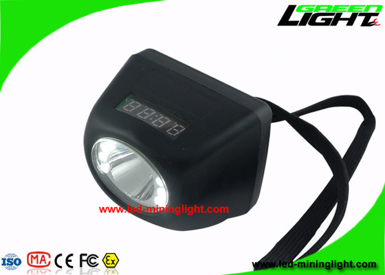 Wireless Digital Portable Mining Cap Lights With LCD Screen 4.8Ah 8000 Lux