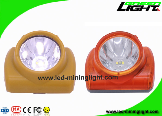 Brightest Cordless Mining Cap Lights Electrical Protection Hard PC Material