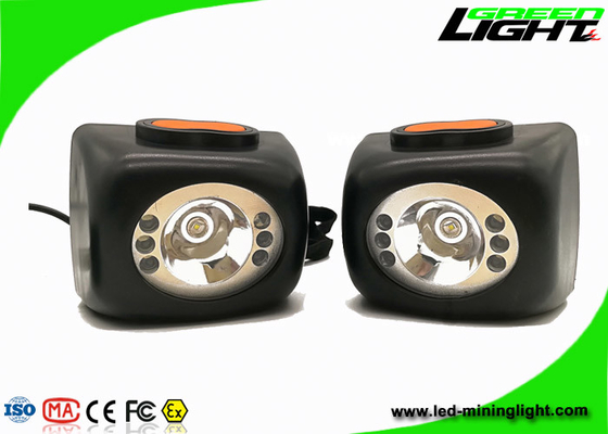 Anti - Explosive Mining Cap Lights Rechargeable Lithium Ion Battery Black Color