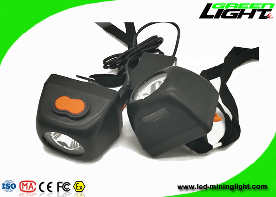 Anti - Explosive Mining Cap Lights Rechargeable Lithium Ion Battery Black Color