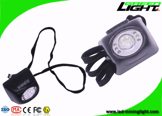 Safety Cordless LED Mining Cap Lamp Black Color 13-15 Hours Working Time