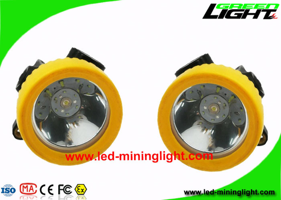 4000 Lux LED Mining Cap Lamp , Engineer Plastic Material Coal Mining Lights