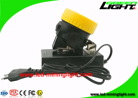 4000 Lux LED Mining Cap Lamp , Engineer Plastic Material Coal Mining Lights