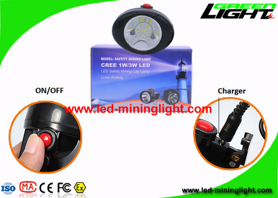 3.7V 450mA Cordless Mining Lights 10000 Lux Moisture Proof With Black Color