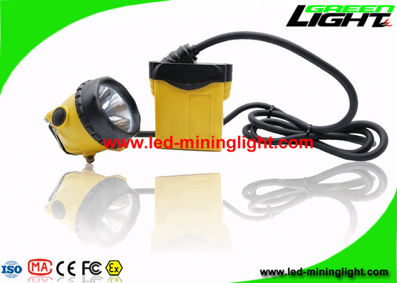 25000 Lux Waterproof IP68 Mining Cap Lights , Full Sealing Construction Miners Helmet Light