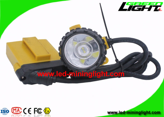 25000 Lux Waterproof IP68 Mining Cap Lights , Full Sealing Construction Miners Helmet Light