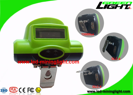 13000 Lux Safety Miners Cordless Cap Lamp Oled Screen SOS With USB / Cradle Charger 