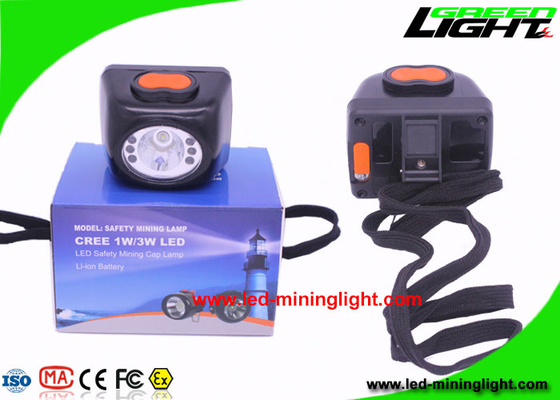 Wireless Black LED Coal Mining Lights With Safety Rope Digital Screen