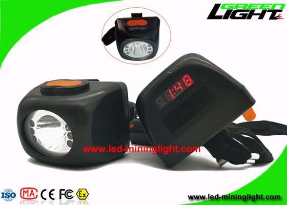 Wireless Black LED Coal Mining Lights With Safety Rope Digital Screen
