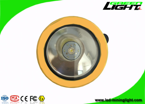Yellow / Black Miners Helmet Light2.2Ah 3.7V 191g Weight For Underground Emergency