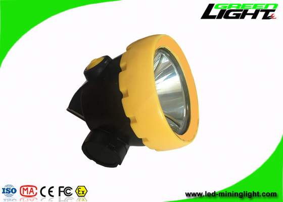 Yellow / Black Miners Helmet Light2.2Ah 3.7V 191g Weight For Underground Emergency