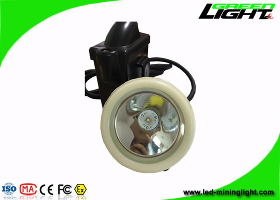 Rechargeable LED Miners Cap Lamp Automatic Power - Off With Black And White Color