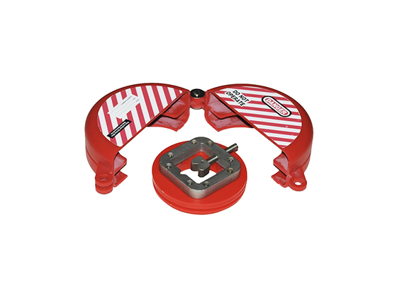 Red Color Gate Valve Lockout for 25mm-330 mm Valve, Standard Gate Valve Lockout ABS Material
