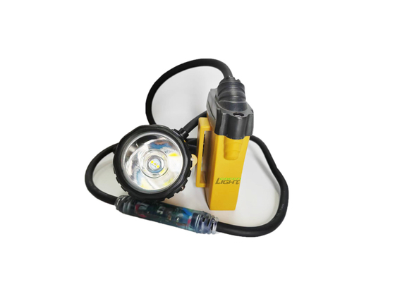 10.4Ah rechargeable li-ion battery miners helmet lamp IP68 waterproof 3W mining cap lamp with SOS light