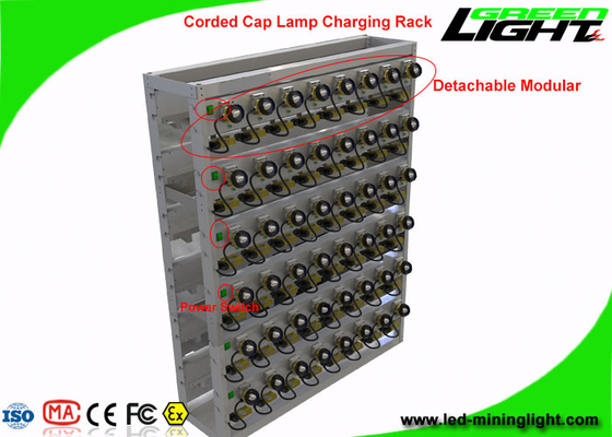 Li - Ion Battery Charging Rack Wall Mounting For Mining Cap Lamp GLR- 48