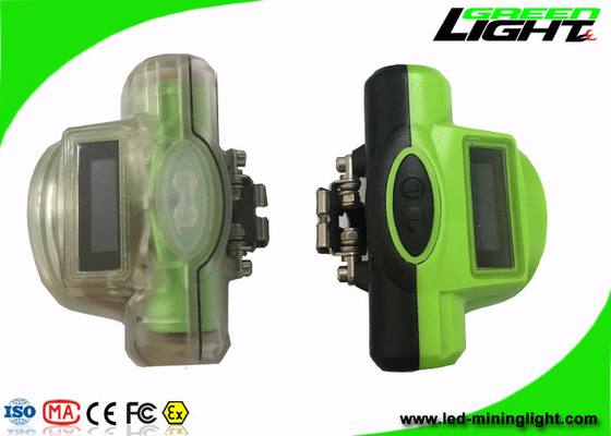 Anti Water Cordless Cap Lamp 13000 Lux Brightness 6.4Ah Battery With Green Color