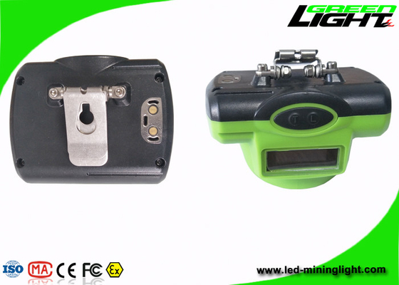 OLED Screen Rechargeable LED coal Headlamp Water Resistant With 14 - 16hours Working Time