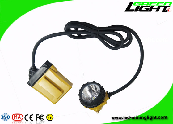 Battery 10.4Ah Miners Cap Lamp 25000lux Brightness 13 - 15 Hours Working Time