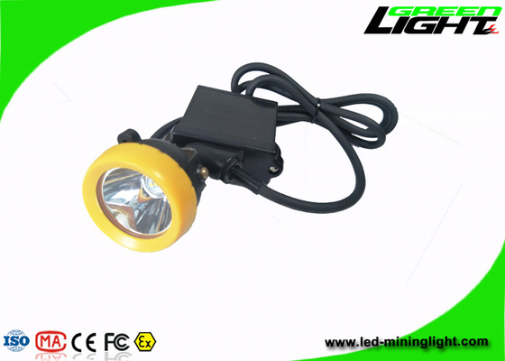 High Beam Corded Mining Cap Lights 10000 Lux With 6.6Ah Li - Ion Battery Pack