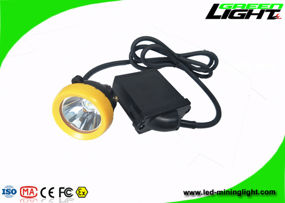 High Beam Corded Mining Cap Lights 10000 Lux With 6.6Ah Li - Ion Battery Pack