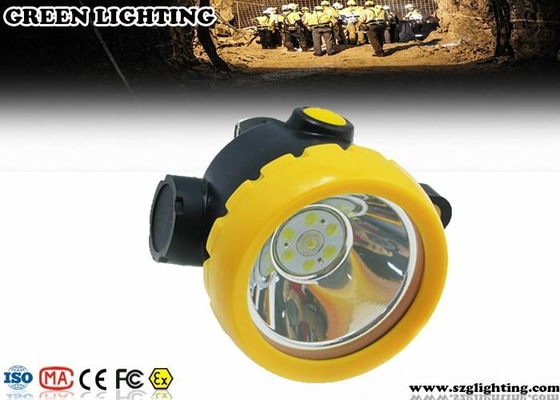Mining Cordless Cap Lamp Rechargeable Battery Powered With Main And Sub Light