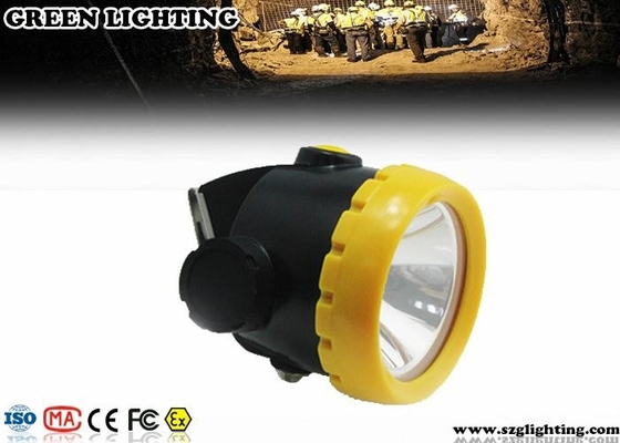 Mining Cordless Cap Lamp Rechargeable Battery Powered With Main And Sub Light