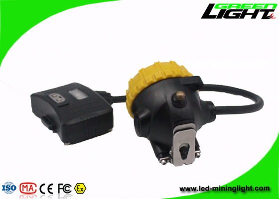 GLS12-A Semi Corded Led Miners Cap Lamp 15000 Lux High Brightness With Rear Warning Light