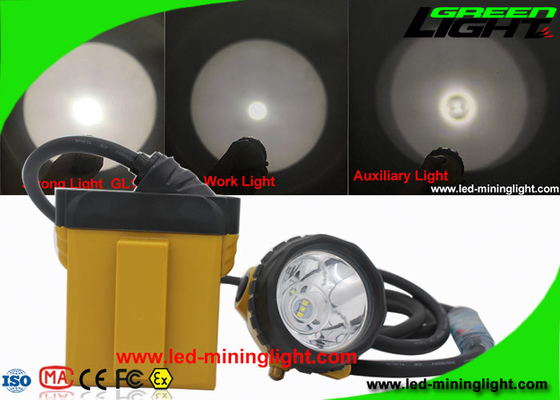 25000 Lux Waterproof Safety Coal Led Miners Cap Lamp With Cable Flash Light