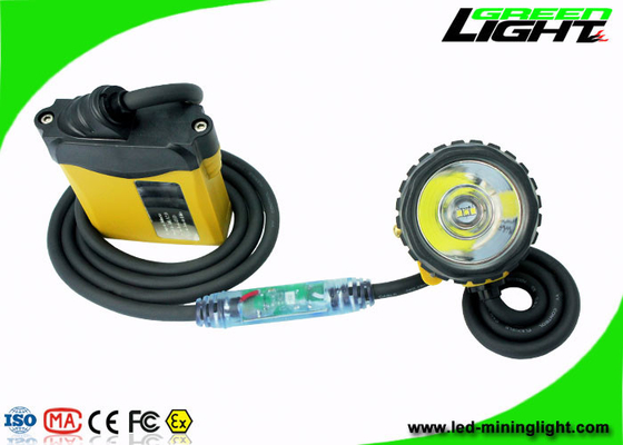 Anti Explosive Miners Helmet Light 25000 Lux Illuminance With 10.4Ah Battery