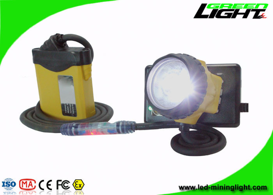 Anti Explosive Miners Helmet Light 25000 Lux Illuminance With 10.4Ah Battery