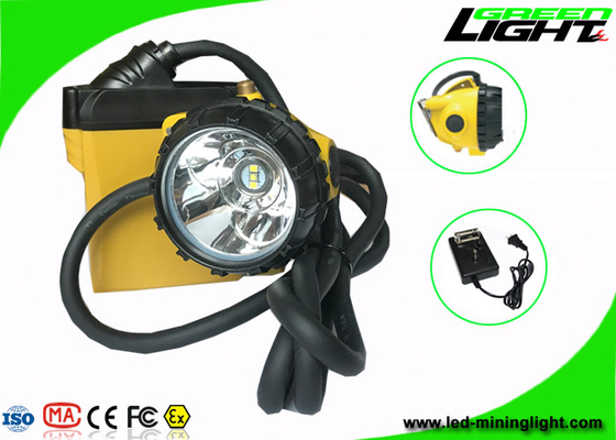 SAMSUNG Battery Led Miners Cap Lamp IP68 Waterproof 25000 Lux Brightness Rechargeable