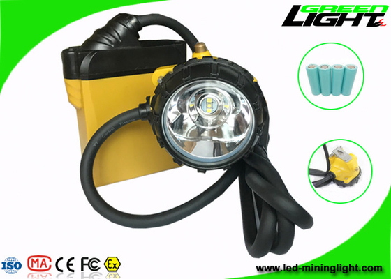 SAMSUNG Battery Led Miners Cap Lamp IP68 Waterproof 25000 Lux Brightness Rechargeable